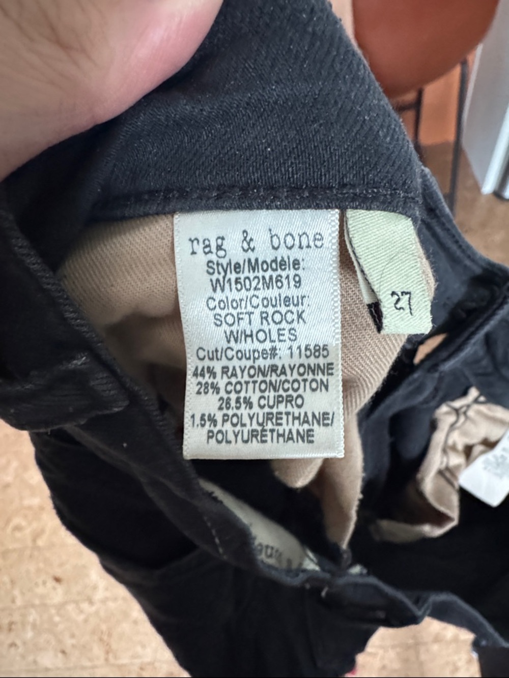 👖Rag & bone Black Skinny Jeans 👖 - Picture 10 of 13